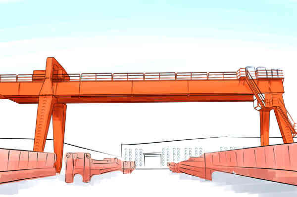 貴州畢節(jié)龍門吊廠家160噸門式起重機銷售