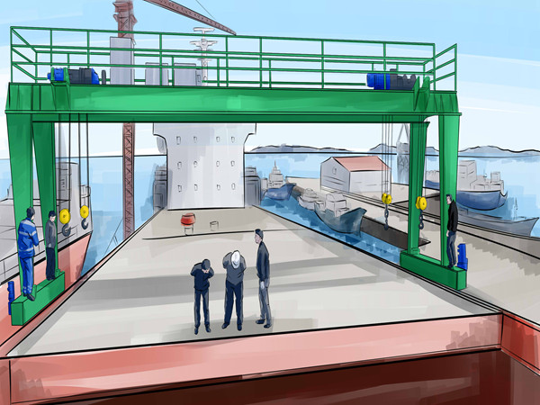 江蘇蘇州80噸龍門吊出租價劃算提供報價單