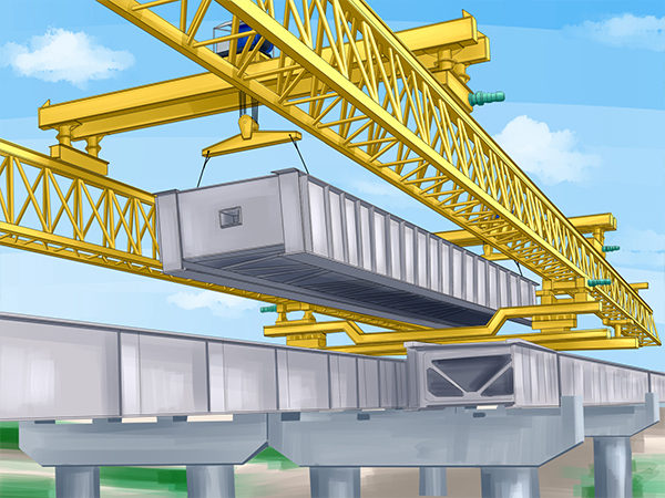 山西忻州150噸架橋機租賃公司梁長40米價格