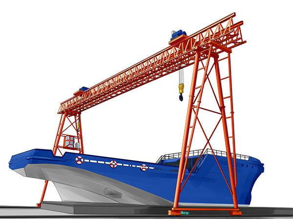 河南周口龍門吊廠家花架式200噸起重