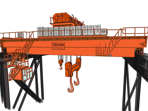 水泥廠100噸單梁起重機貴州黔西行車航吊銷售